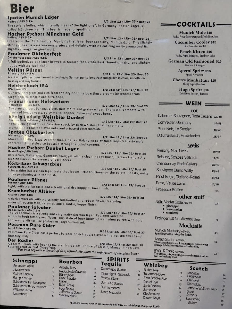 Reichenbach Hall Menu - Image 3